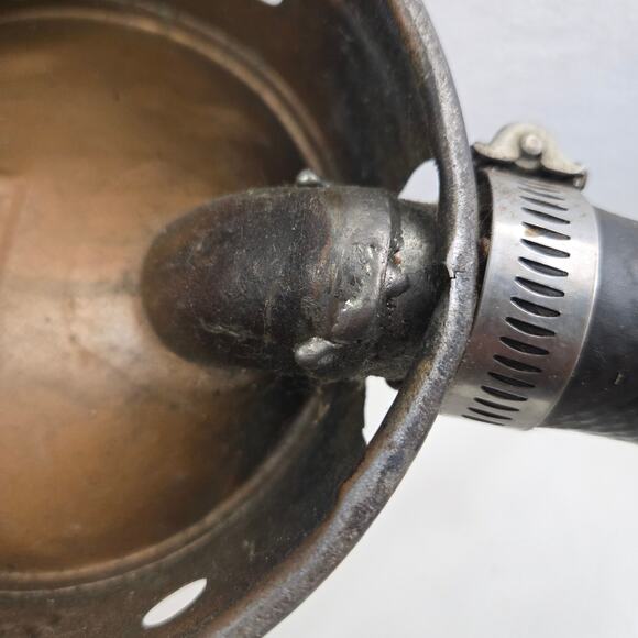 Brookins Oil Can Copper 1 Quart 1/4 Gallon Thumb Operated Vintage - Picture 7 of 14